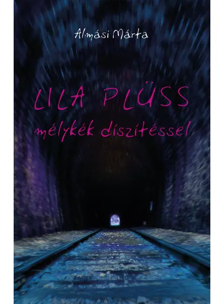 LILA PLÜSS, MÉLYKÉK DÍSZÍTÉSSEL