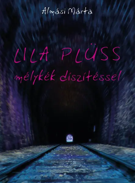 LILA PLÜSS, MÉLYKÉK DÍSZÍTÉSSEL
