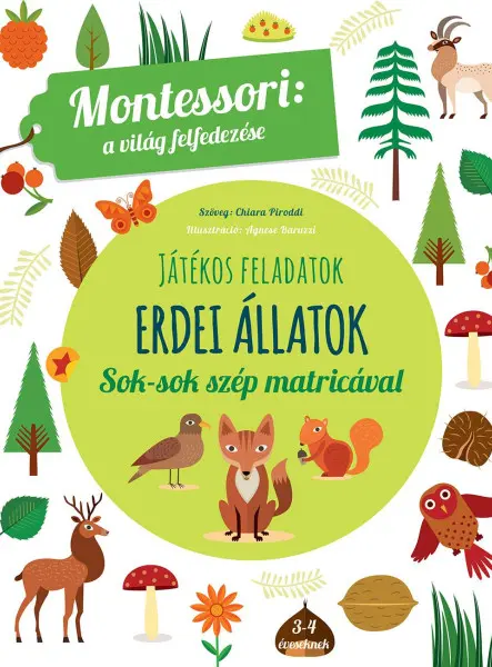 JÁTÉKOS FELADATOK - ERDEI ÁLLATOK (MONTESSORI: A VILÁG FELFEDEZÉSE)