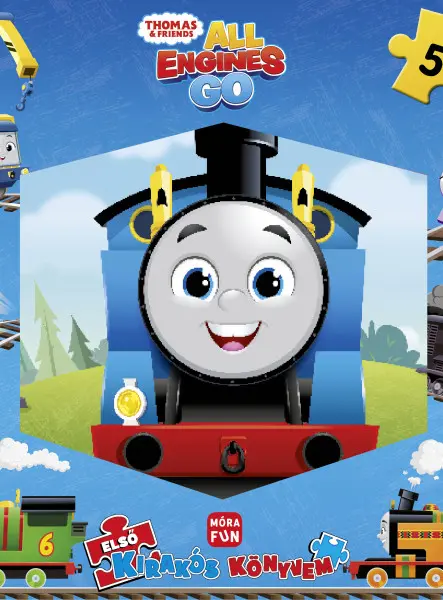 THOMAS - ALL ENGINES GO - ELSŐ KIRAKÓS KÖNYVEM ( 5 KIRAKÓVAL)